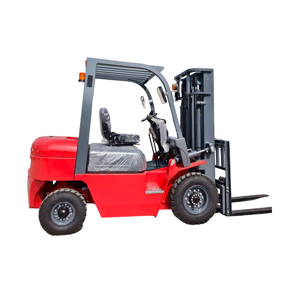 Standart Yükseklik 3m Şişme lastik 2,5 ton Dizel Forklift